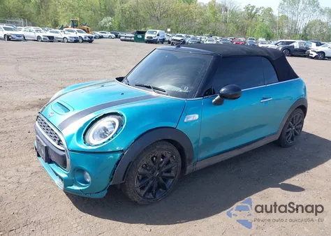 2019 Mini Convertible Cooper S z USA, uszkodzony, nr VIN WMWWG9C54K3E41195